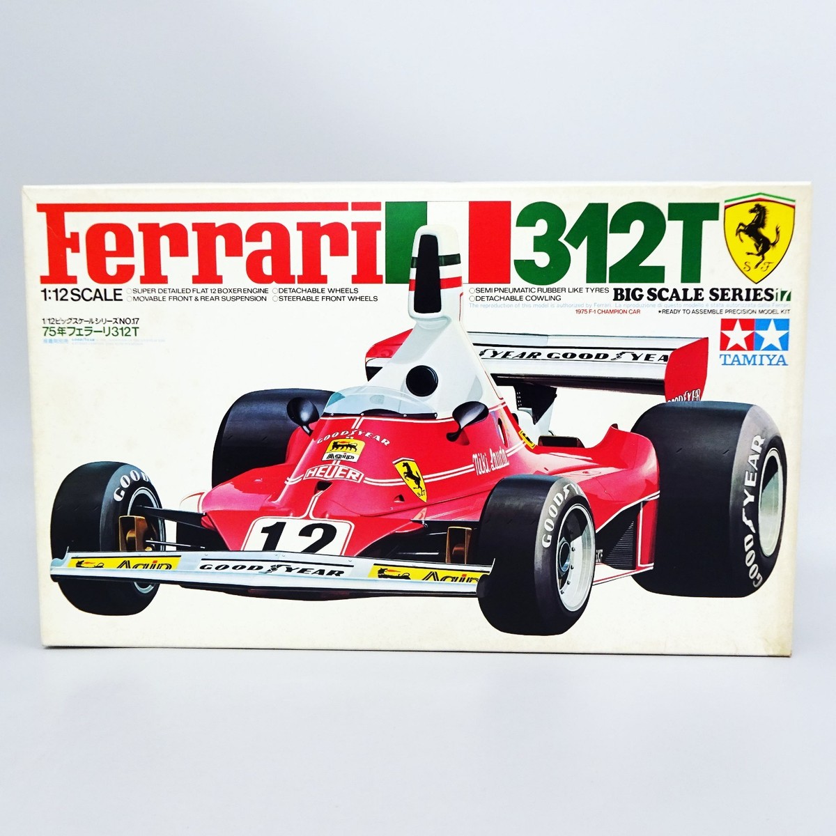 Tamiya 1/12 Ferrari 312T Big Scale Series F1 Vintage Plastic model