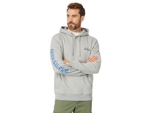 Quiksilver Waterman Flow Fish Hoodie Herren XL grau Baumwolle Taschen Pullover FTS224 - Bild 3 von 8