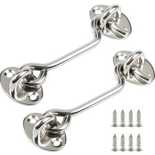 Crochet en Acier Inoxydable 2 Pièces 100 mm pour Fenêtre et Porte