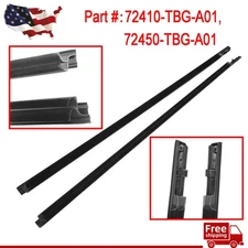 2PCS For 2016-20 Honda Civic 72410-TBG-A01 72450-TBG-A01 New Front Door Molding