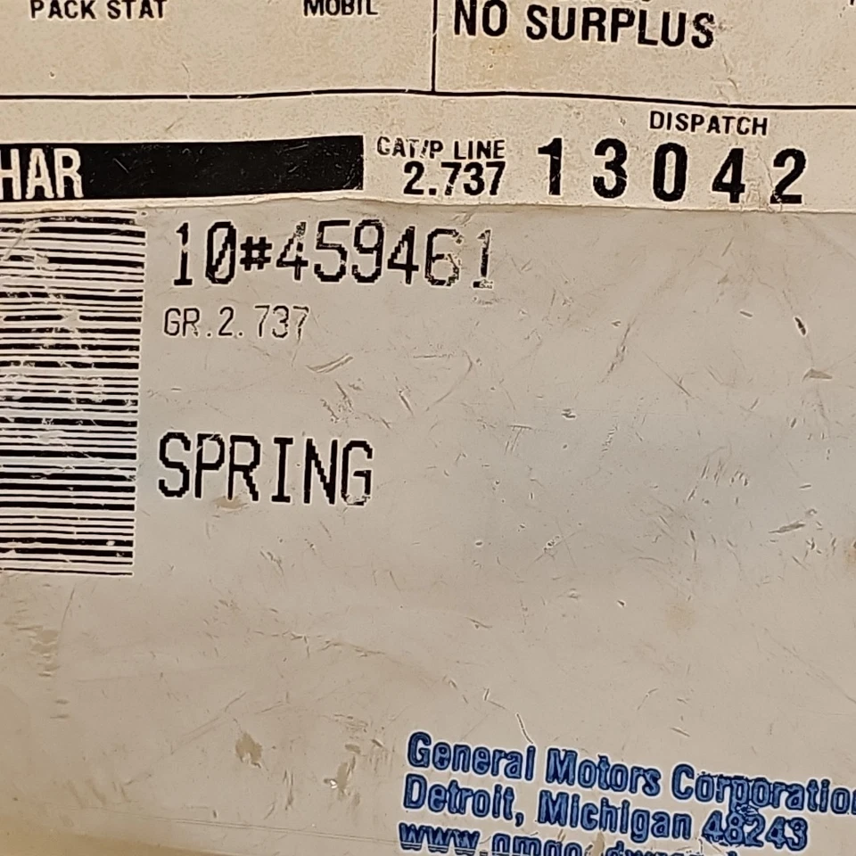 Lote de 7 resortes de ajuste de faros originales GM 459461 NUEVOS OEM Foto 2 de 4