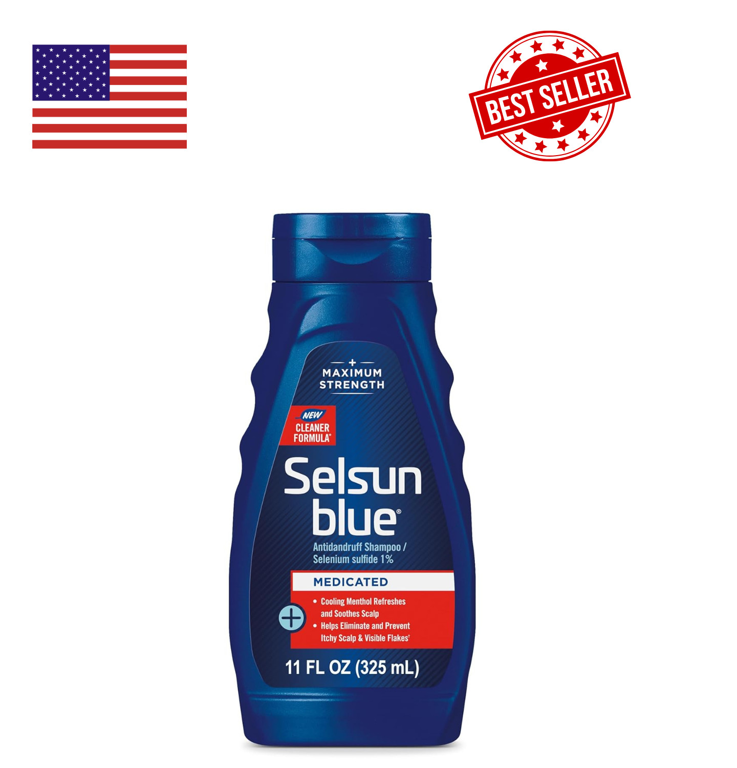Selsun Blue Medicated Antidandruff Shampoo, 11 Fl Oz (Pack of 1)