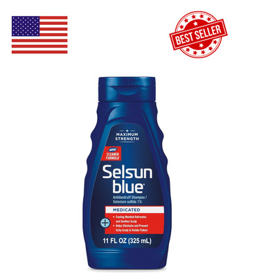 Selsun Blue Medicated Antidandruff Shampoo, 11 Fl Oz (Pack of 1)