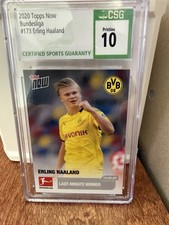 2019 TOPPS NOW BUNDESLIGA ERLING HAALAND #173 ROOKIE CARD RC CSG 10. rookie card picture