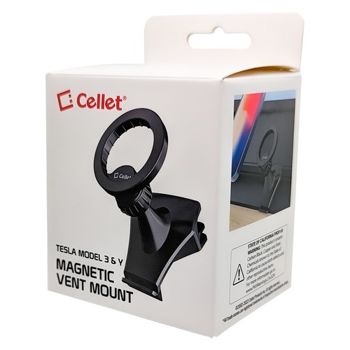 Tesla Model 3 Y Magnetic Air Vent Phone Mount Holder w/ Metal Rings – Cellet - Picture 10 of 14