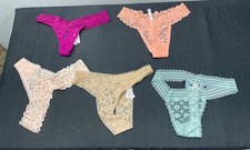 NWT Lot Of 5 Victoria's Secret Panties Women Medium Thong Lot B