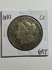1883 CC MORGAN SILVER DOLLAR VF DETAILS BETTER DATE CARSON CITY