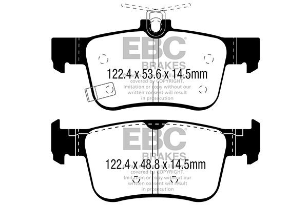 EBC DPX2301 BRAKE PAD SET DISC BRAKE