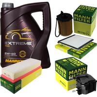 Mann Inspektionspaket 5L Mannol Extreme 5W-40 FüR CitroëN Berlingo 1.6 Hdi 90
