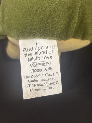 Vintage Stuffins Boss Elf Plush Rudolph Island Of The Misfit Toys Prestige 2000 - Picture 5 of 5