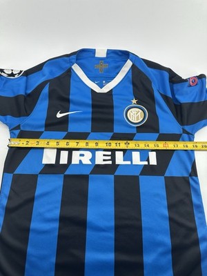 Nike Inter Milan Lukaku #9 Jersey Mens M Blue Black Home UCL