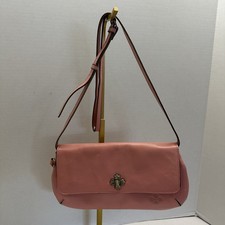 Patricia Nash Caprina Vintage Distressed Leather Crossbody Clutch-Lobster Bisque