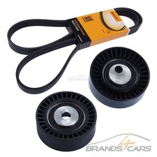 CONTITECH KEIL-RIPPEN-RIEMEN +SPANN-ROLLEN-SET FÜR BMW 5-ER E39 520 523 528