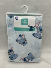 Disney Lightweight Stitch Baby Blanket Blue Unisex Lilo  Security Lovey NEW