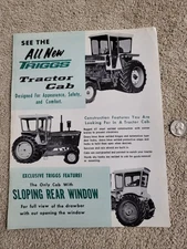 1969 TRIGGS Tractor Cab Sales BROCHURE Case 730 John Deere 4020 IH Belmond, IA.
