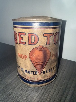 VTG RED TOP Malt Extract Flavor Ale Can Barley And Corn RARE