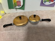 Wear-Ever Hallite Junior children's toy skillet, pot, 2 lids