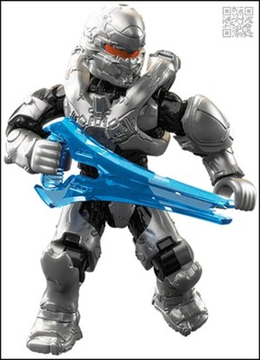 HALO MEGA CONSTRUX UNSC SILVER SPARTAN HUNTER MINI FIGURE STORMBOUND SERIES