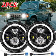 7 Inch Led Headlights Round High Low Beam Drl Fit 1970-1991 Mitsubishi Montero