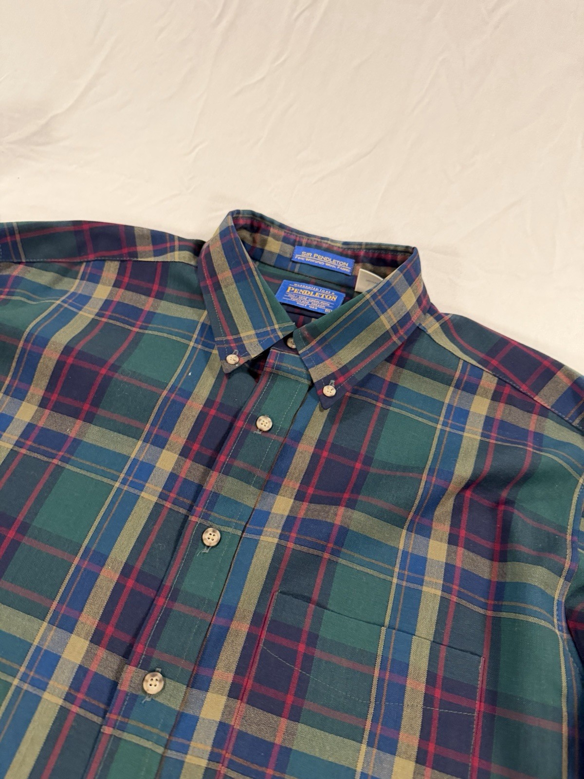 2 Pack Vintage Pendleton Sir Pendleton Wool Plaid… - image 5