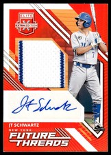 2021 Panini Elite Extra Edition Future Threads Signatures JT Schwartz Auto New