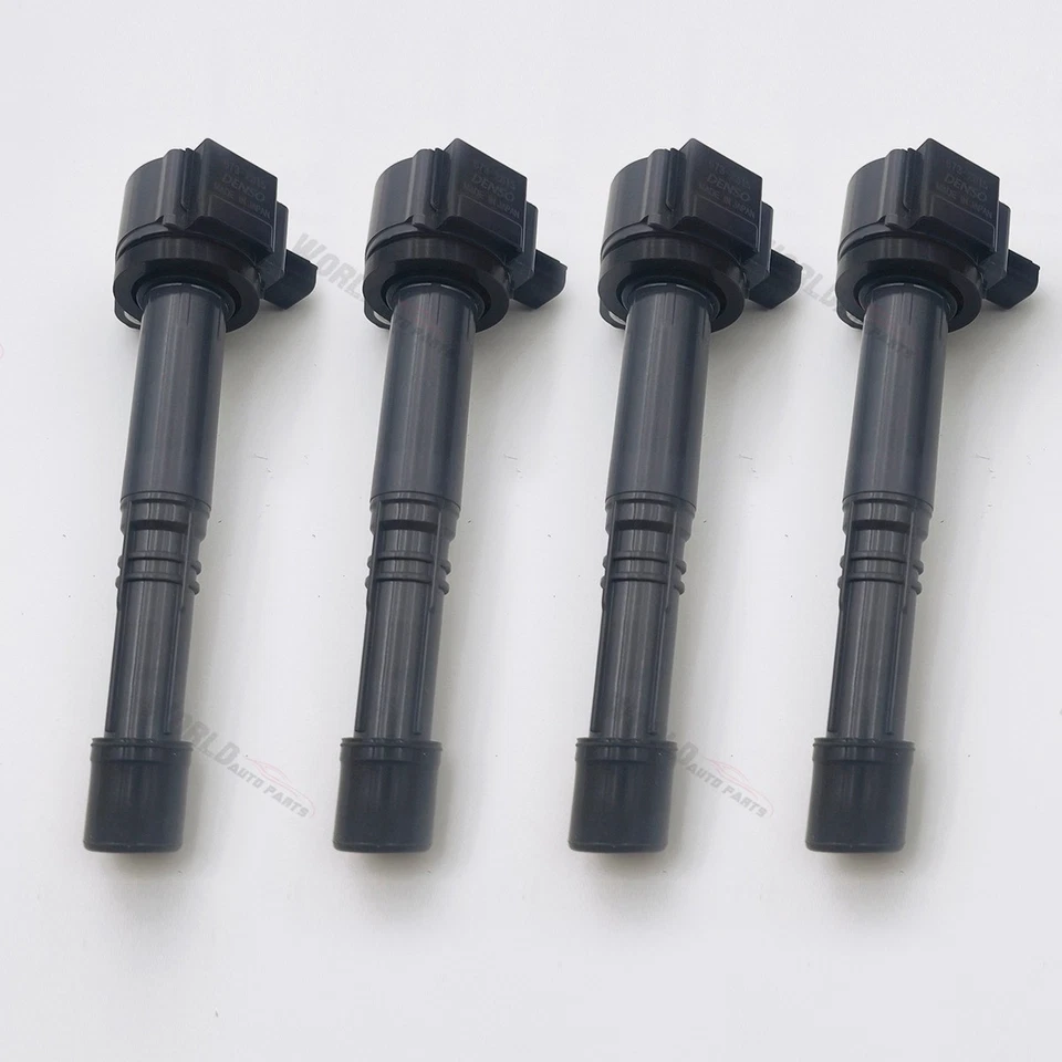 4X Denso 673-2315 Ignition Coil For Honda Accord CR-V Acura 2.4L 30520-5A2-A01 Foto 3 de 4
