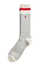 Ralph Lauren Polo Men's Striped-Cuff Wool-Blend Crew Socks Size 10-13