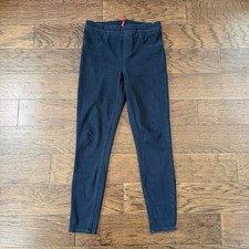 SPANX Jean-ish Ankle Leggings Black Pull On Shaping Pants Medium Regular
