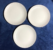 3 Kuchenteller 19cm Goldrand Wunsiedel Bavaria Germany