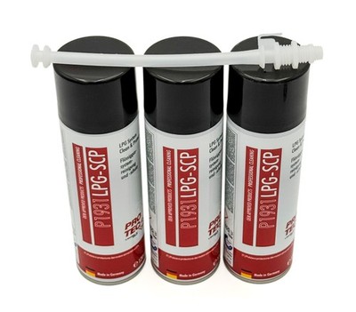 SET: 3x PRO TEC LPG P1931 Flüssiggas System Reinigung & Schutz + Adapter