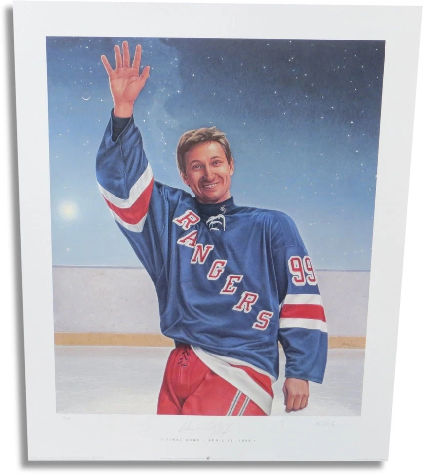 Wayne Gretzky Signed Autographed "The Great Farewell" 27X33 Ken Danby Litho #/99