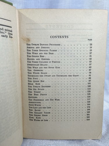 Grimms’ Fairy Tales Book Brothers Grimm Grosset Dunlap Translated USA AS-IS VTG - Foto 13 di 15
