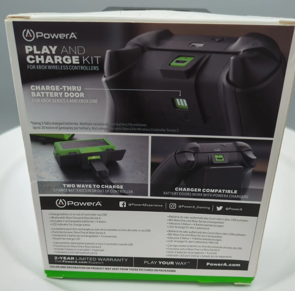 PowerA Play and Charge Battery Kit for Xbox Series X|S *New* *FACTORY SEALED* - Image 2 of 4
