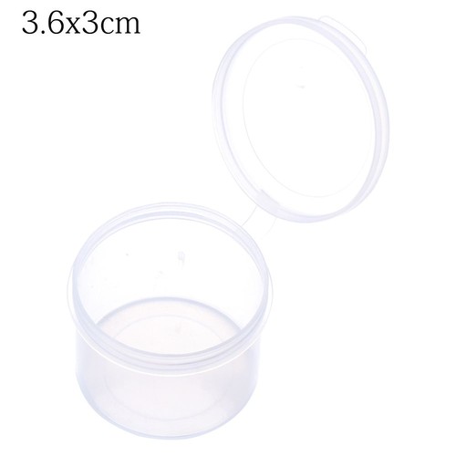 Round Pill Chip Box Beads Container Small Storage Box Jewelry Organizer Case - Picture 15 of 21