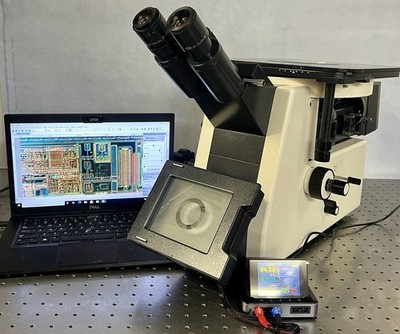 Zeiss Jena Plan Nomarski DIC  Inverted Trinocular Metallurgical Microscope