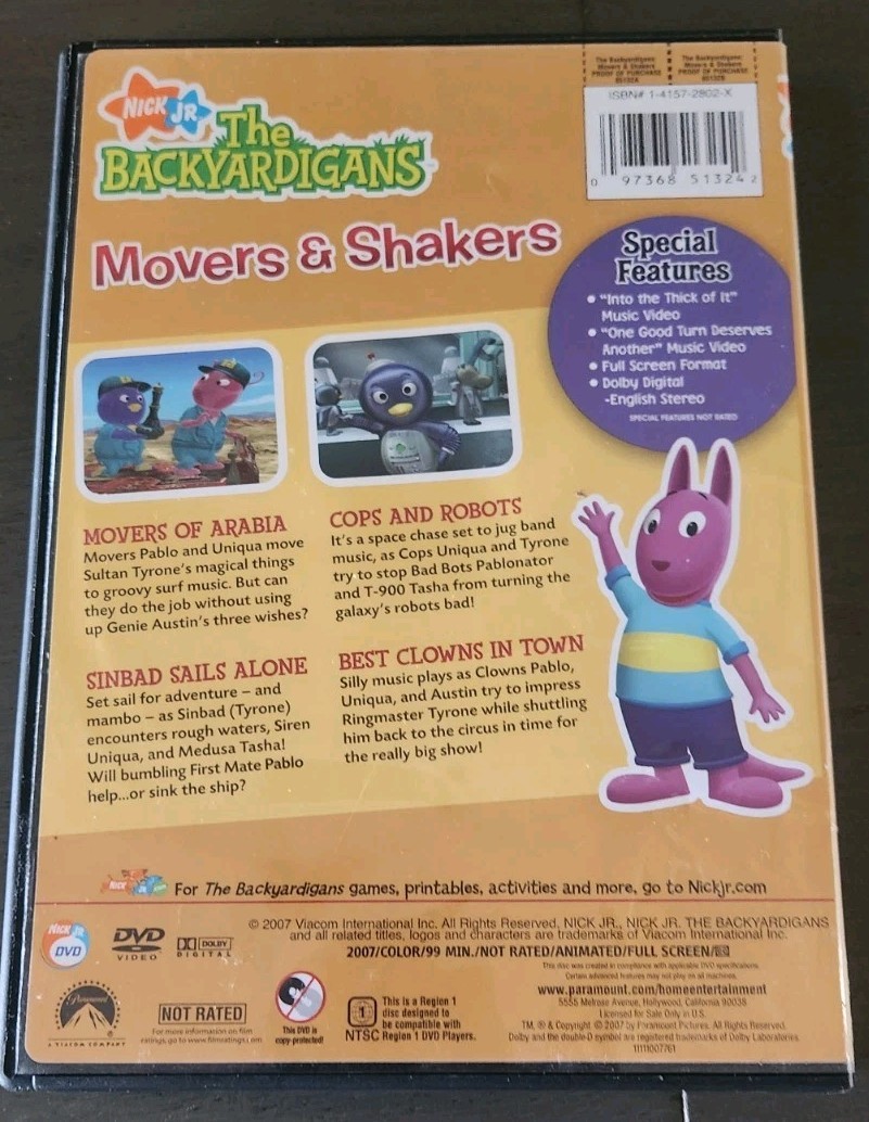 Backyardigans - Movers & Shakers (2007 DVD) 97368513242| eBay