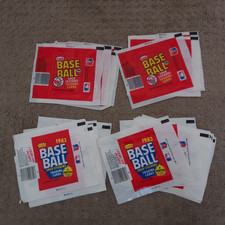 1982 & 83 FLEER BASEBALL WAX PACK WRAPPERS  LOT OF (*12*) *NICE DEAL*