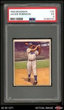 1950 Bowman #22 Jackie Robinson Dodgers HOF PSA 5 - EX