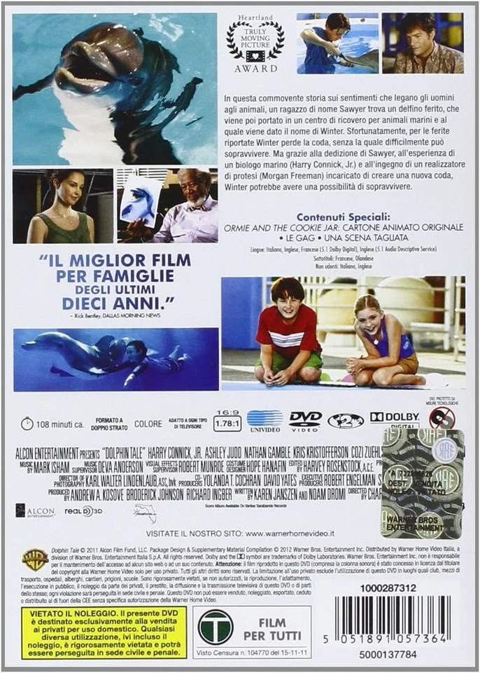 L'Incredibile Storia Di Winter Il Delfino (DVD) Harry Connick Jr. (US IMPORT) - Image 2 of 3