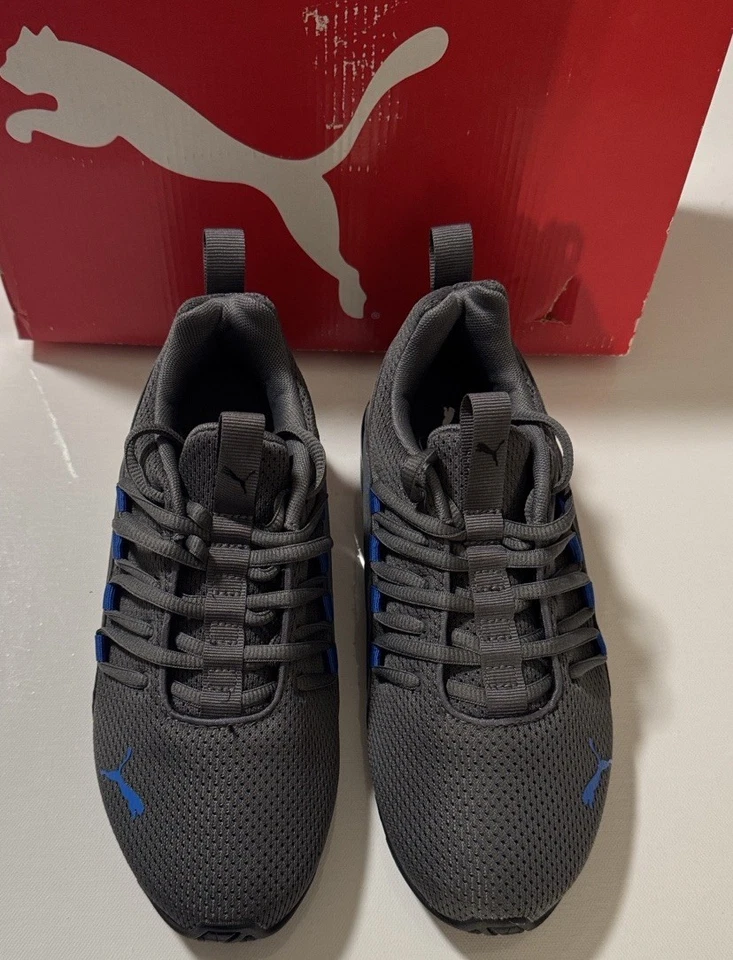 Zapatos deportivos Puma para niños 4,5 C gris Axelion Spirit Foto 2 de 4