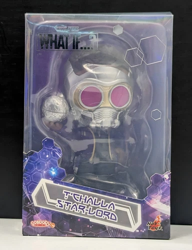 Hot Toys Cosbaby T'Challa Star-Lord ¿Y si...? Figuras COSB885