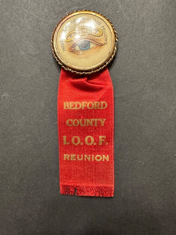 I.O.O.F. Odd Fellow Bedford PA Reunion Badge