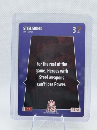 Bo Jackson Battle Arena Alpha Update PL-18 STEEL SHIELD SP Rare Play 1st Edition
