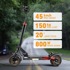 800W Electric Scooter for Adults Teens Folding E-Scooter w/ Shock Suspension