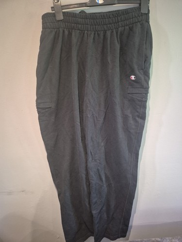 Champion Pants Mens XL Black Jogger Pockets Sweatpants Straight - Picture 2 of 18