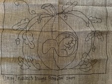 Maggie Bonanomi Rug Hooking Pattern On Linen- Dining In