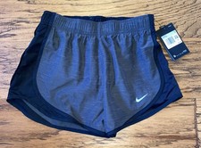 Nike Women's Dri-FIT Tempo Mid-Rise Brief-Lined Running Shorts Black X-Small NWT