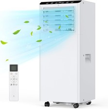 7000 BTU Mobile Air Conditioner Portable AC Unit w/ RC for Bedroom, White🔔
