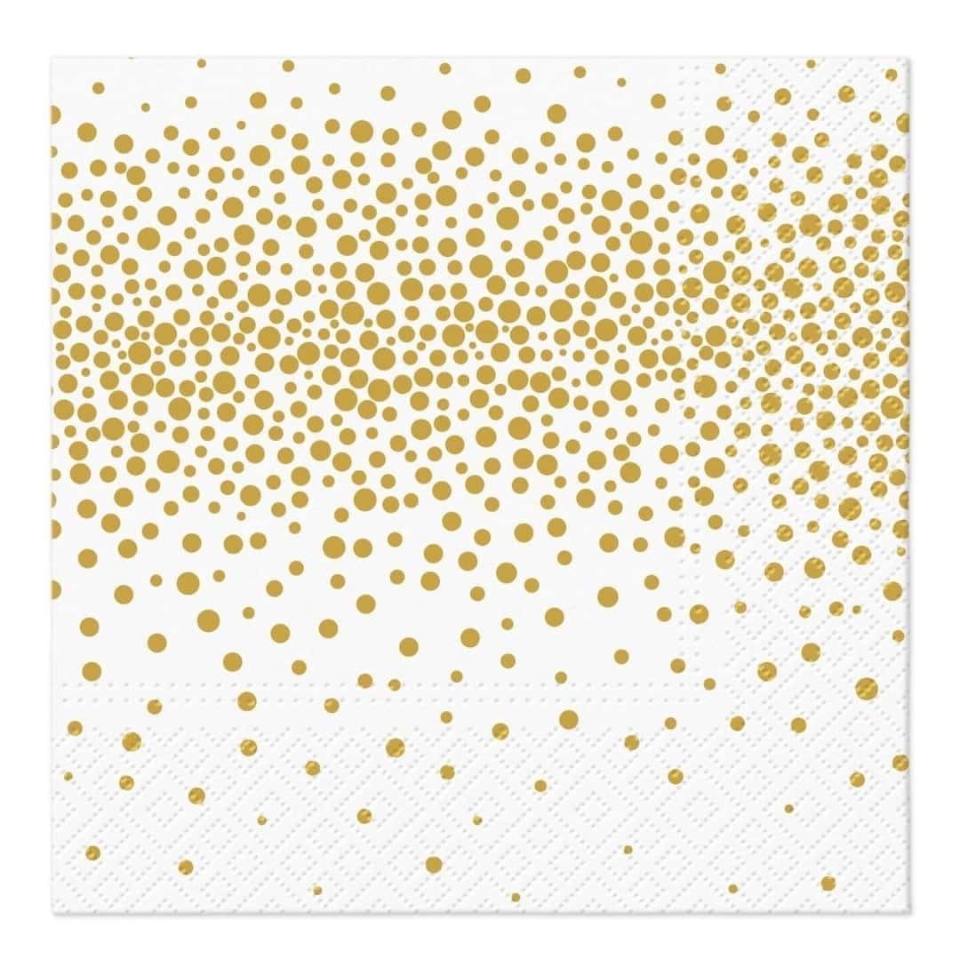 Christmas Napkins Christmas Balls Gold 33x33 cm 20 pcs in Paper 3 ply