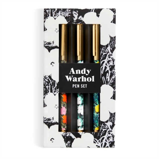 Warhol Flowers Everyday Pen Set by Galison (Paints, crayons, pencils)